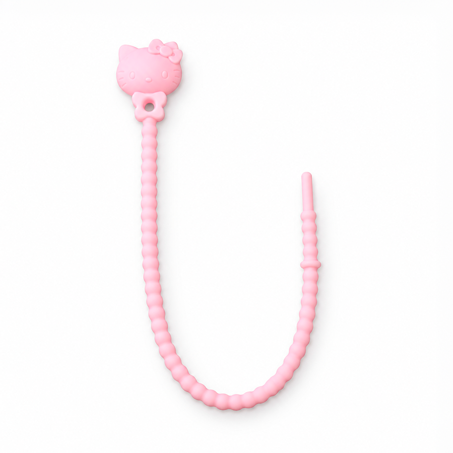 Pulsera Cordón Neopreno Hello Kitty Rosado Claro