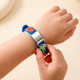 Pulsera Identificación Dinosaurios De Acero Para Niño