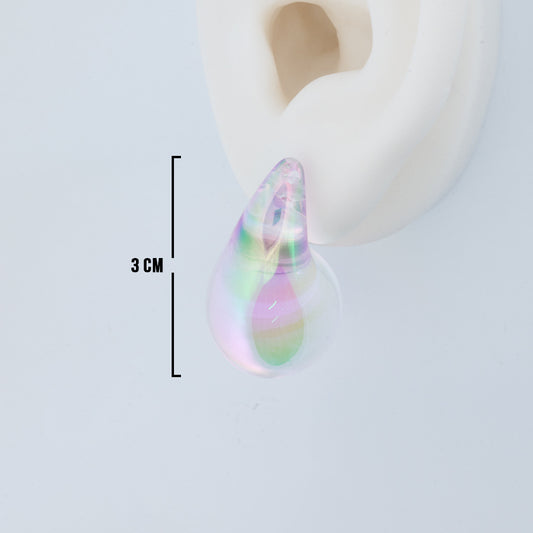 Topo Gota Lila Transparente 3.0 Cm Linea Economica 83