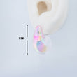 Topo Gota Rosado Transparente 3.0 Cm Linea Economica 84