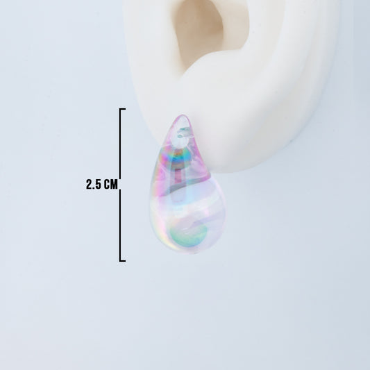 Topo Gota Lila Transparente 2.5 Cm Linea Economica 85