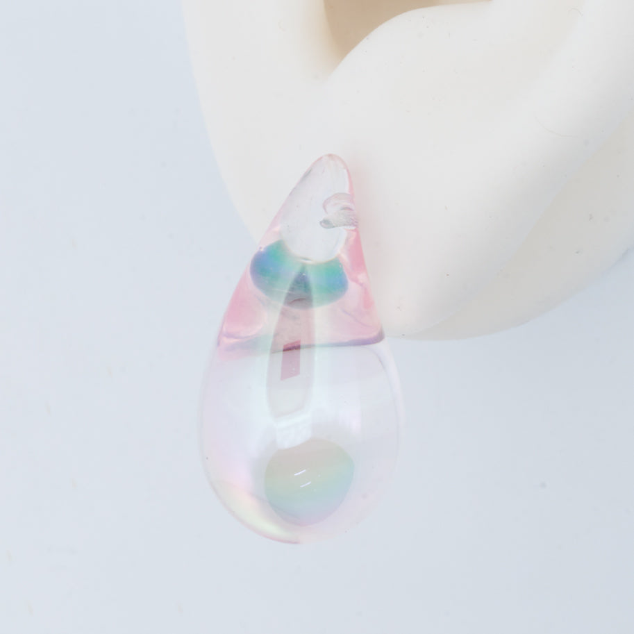Topo Gota Rosado Transparente 2.5 Cm Linea Economica 86