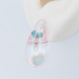 Topo Gota Rosado Transparente 2.5 Cm Linea Economica 86