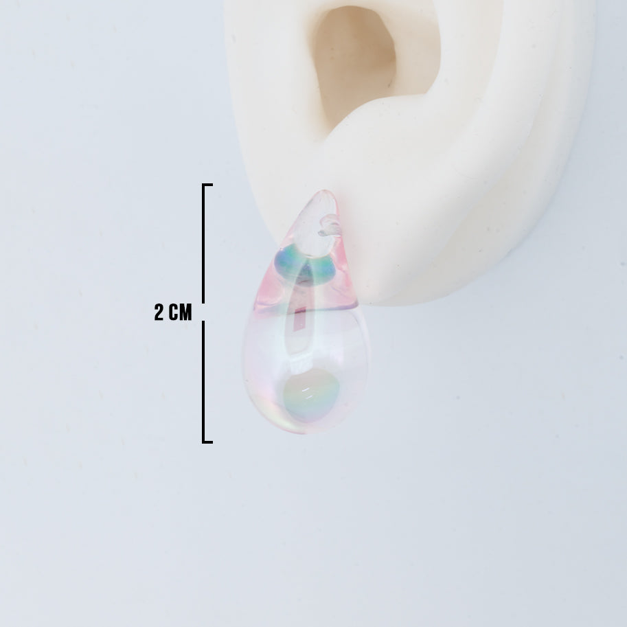Topo Gota Rosado Transparente 2.0 Cm Linea Economica 87