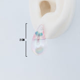Topo Gota Rosado Transparente 2.0 Cm Linea Economica 87