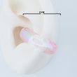 Ear Cuff rosado trasparente 2.5 Cm Linea Economica 88