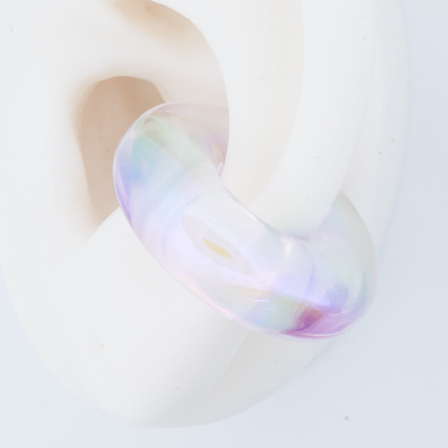 Ear Cuff lila trasparente Linea Economica 91