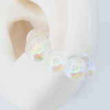 Ear Cuff Blanco trasparente Linea Economica 90