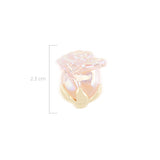 Rosa Pasador Palo De Rosa Con Tallo Dorado