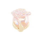 Rosa Pasador Palo De Rosa Con Tallo Dorado