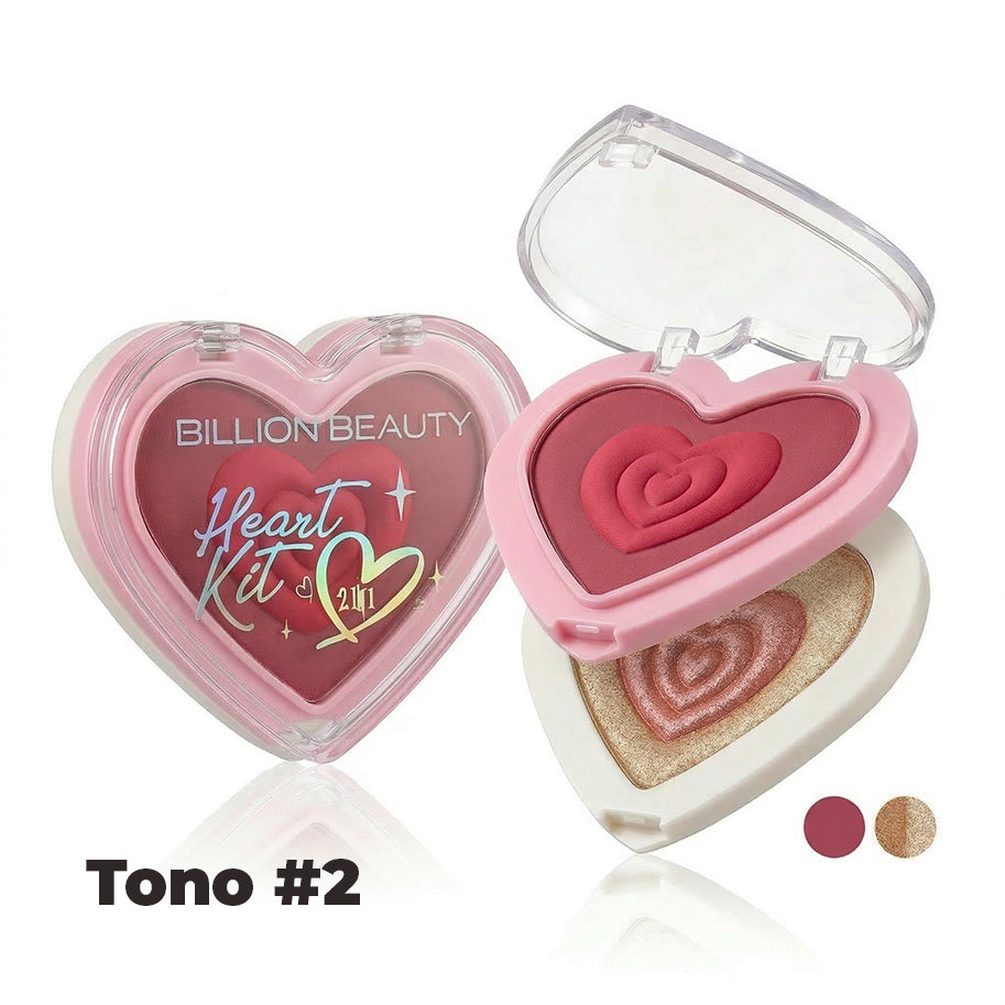 Rubor + Iluminador Billion Beauty
