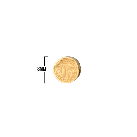Pasador San Benito 8mm Dorado De Acero