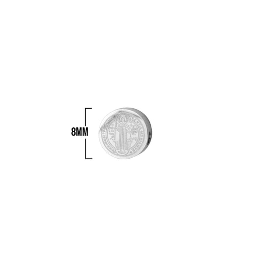 Pasador San Benito 8mm Plateado De Acero