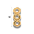 Terminal Separador de Hilo 3 Huecos de Gold Filled X PAR