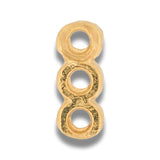 Terminal Separador de Hilo 3 Huecos de Gold Filled X PAR