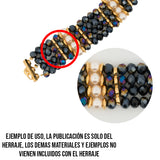 Terminal Separador de Hilo 4 Huecos de Gold Filled X PAR