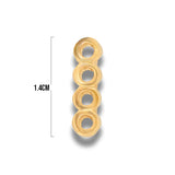 Terminal Separador de Hilo 4 Huecos de Gold Filled X PAR