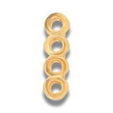 Terminal Separador de Hilo 4 Huecos de Gold Filled X PAR