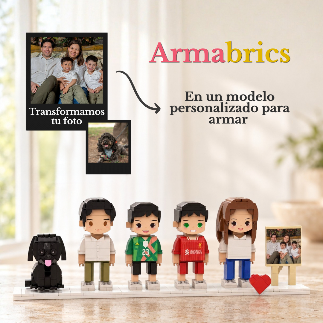 Armabrics 5 Personas + Foto + Base y Envío Gratis