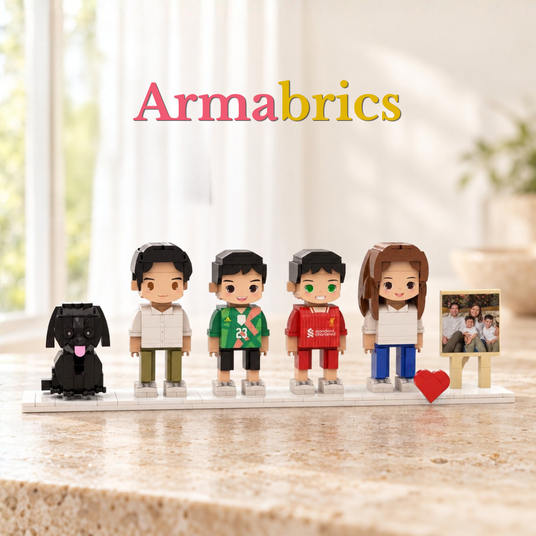 Armabrics 5 Personas + Foto + Base y Envío Gratis
