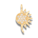 Dijes Para Pareja x 2 Piezas Sol y Luna Para Compartir Dorado Rodinado