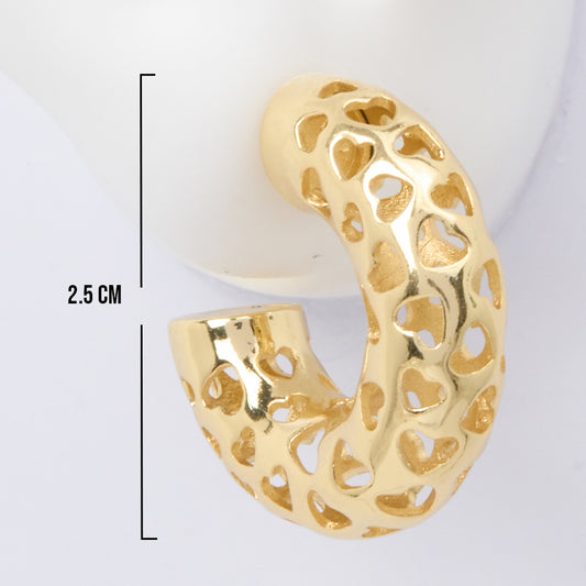 Topos Chunky 07 Dorados X Par Rodinados / 2.5 Cm