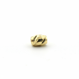 Tambor Diamantado Oro Laminado 4mm Dorado