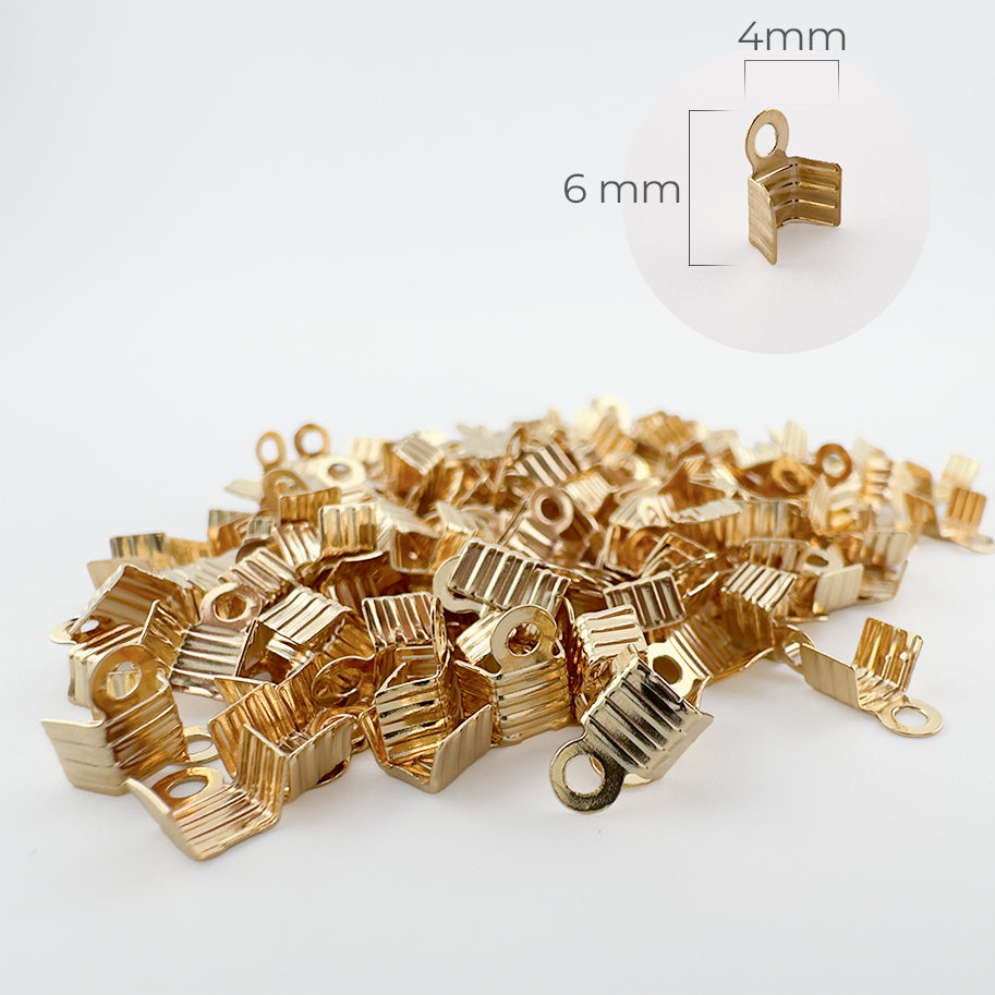 Terminal Cartera 6x4mm Gold Filled x Gramo