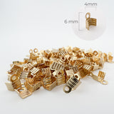 Terminal Cartera 6x4mm Gold Filled x Gramo