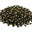 Terminal De Gafas Silicona Negra Con Dorado x Par