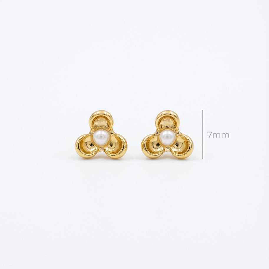 Topos Economy Flor Mini Perla Fantasía x Par