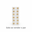 Topos GC Oro Laminado x par