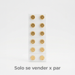 Topos RX Oro Laminado x par