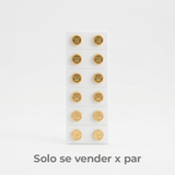 Topos RX Oro Laminado x par