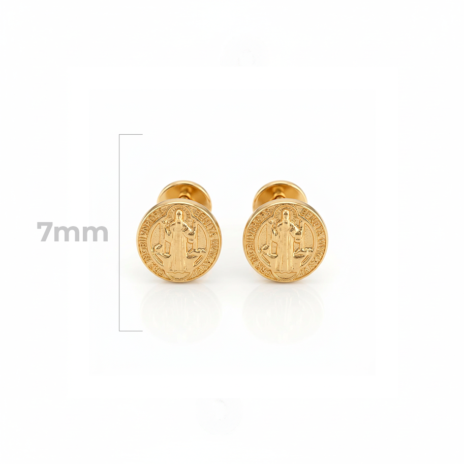 Topos San Benito Oro Laminado X Par