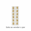 Topos Virgen Guadalupe Oro Laminado x par