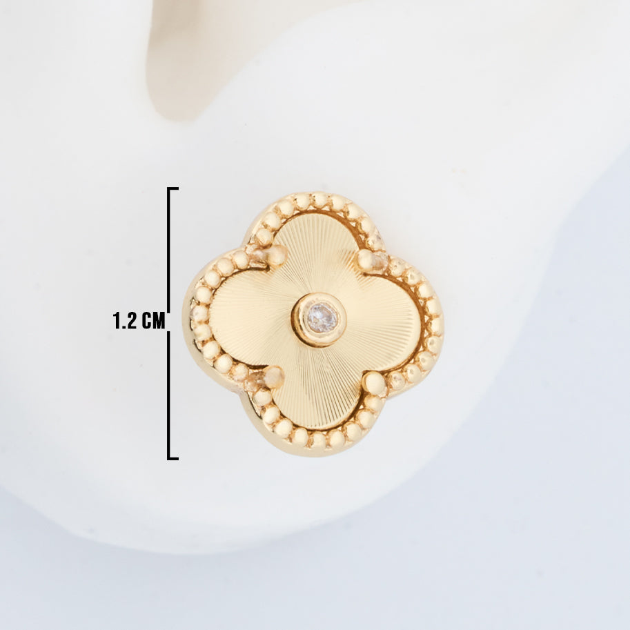 Topos Trebol Clov Mini Dorados X Par Rodinados