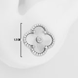 Topos Trebol Clov Mini Plateados X Par Rodinados