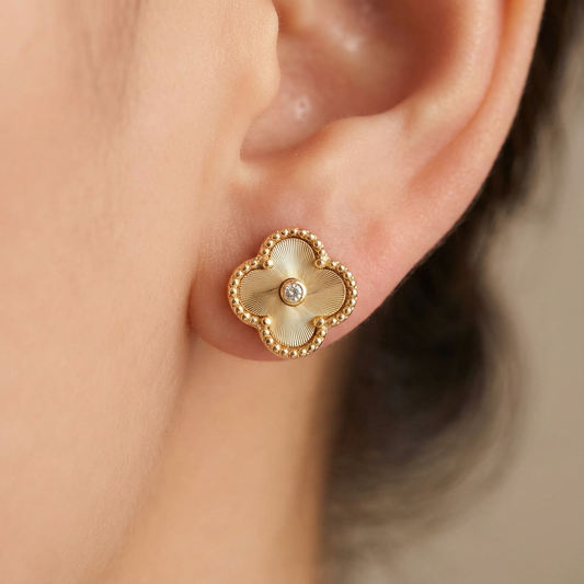 Topos Trebol Clov Mini Dorados X Par Rodinados