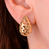 Topos Gota Corazones 20 Dorado X Par Rodinados / 1.7 Cm