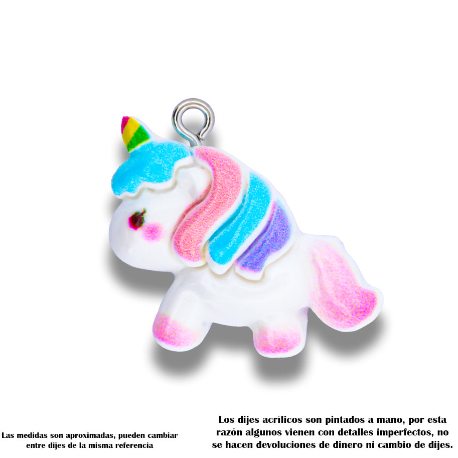 Dije Unicornio 1 Acrilico