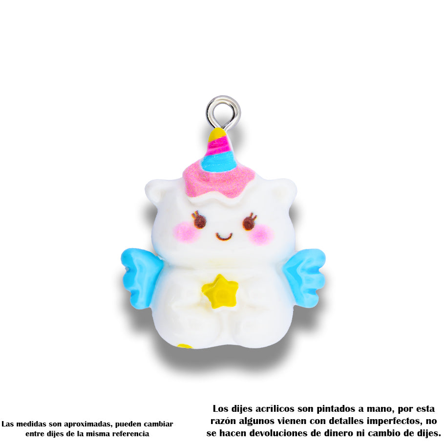 Dije Unicornio 2 Acrilico