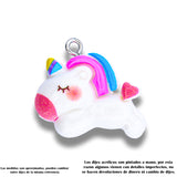 Dije Unicornio 3 Acrilico