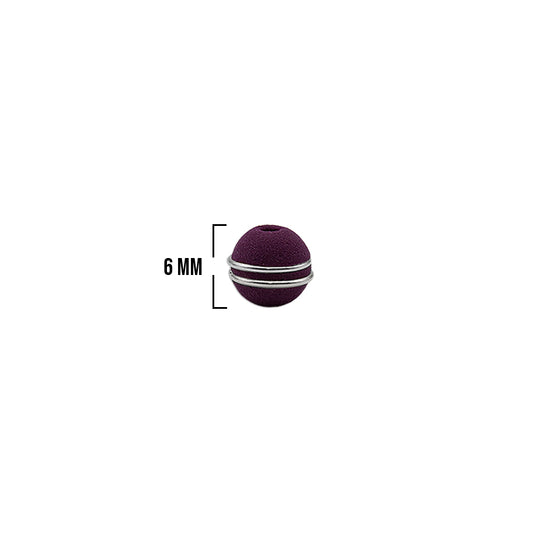 Bola Neopreno 2 Argollas Plateadas / Vinotinto