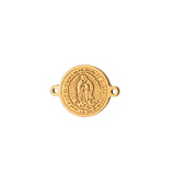 Dije Virgen Guadalupe 12mm Dorado De Acero