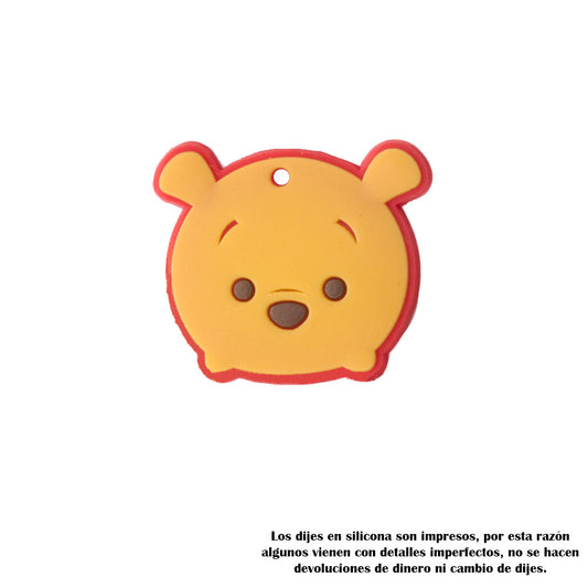 Dije de Silicona Cartoon / Cara Winnie Pooh