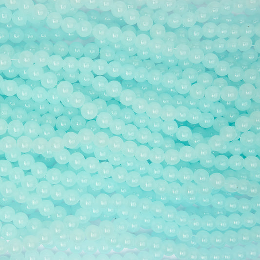 Perla de Vidrio 4mm / Aguamarina / 18