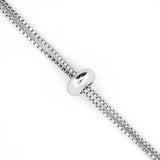 Cadena Rodinada Ajustable Plateada