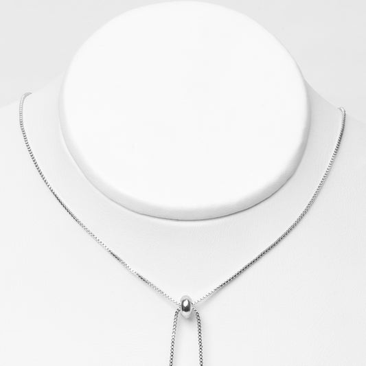 Cadena Rodinada Ajustable Plateada