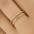 Anillo B #68 Rodinado